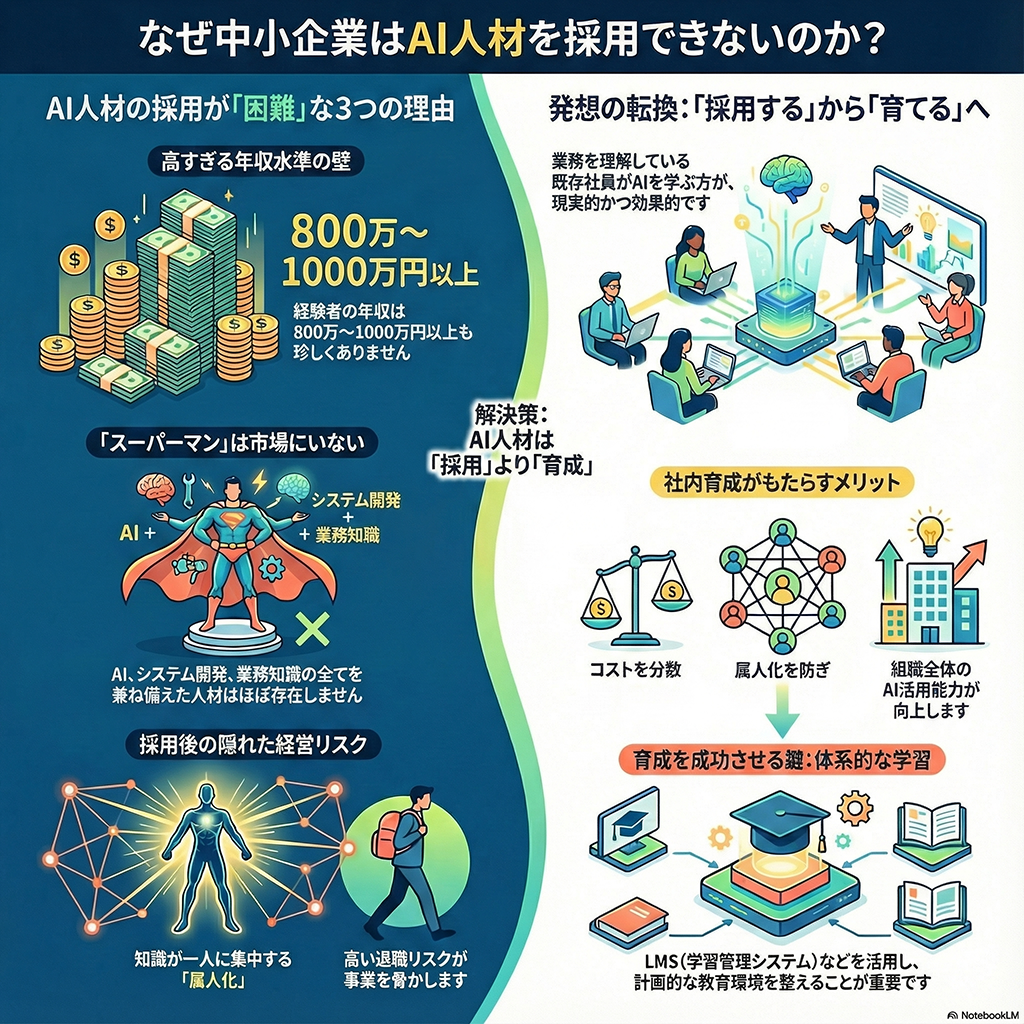 なぜ中小企業ではAI人材が採用できないのか