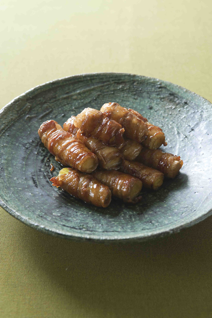 メープル豚肉のながねぎ巻き