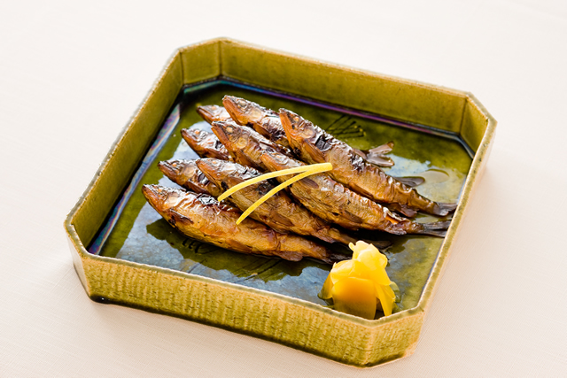 子持ち鮎のメープルシロップ煮