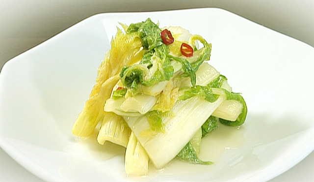 セロリのメープル浅漬け